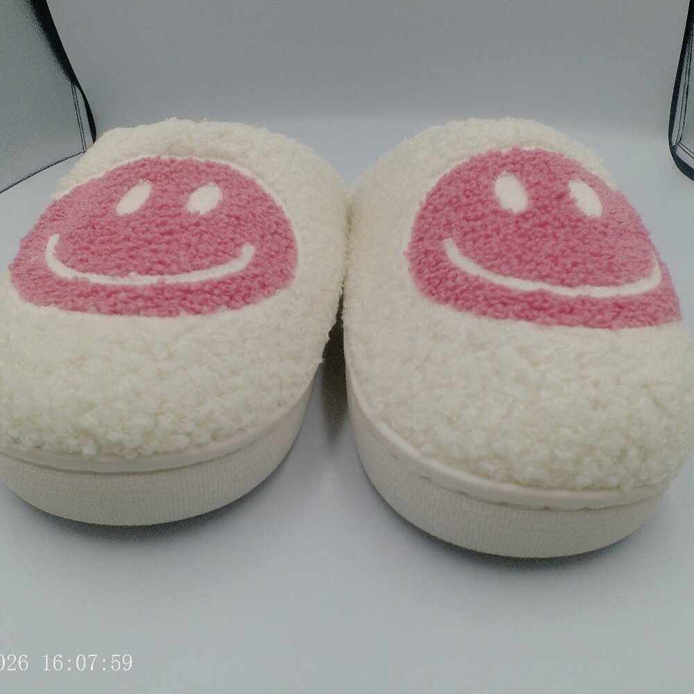 Fuzzy Face Slippers for Women Non-Slip Style Casual Warm w/ Soft Memory Foam